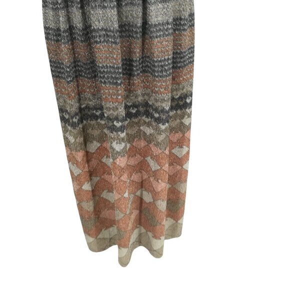 Vintage Fred Rothschild Metallic Maxi Sheath Dress Wrap Jacket Size 10 70s Party - Picture 5 of 15